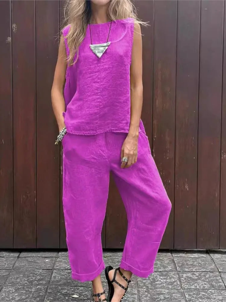 CONJUNTO SANDRA™ TRAJE PRIMAVERA/VERANO MUJER 2024