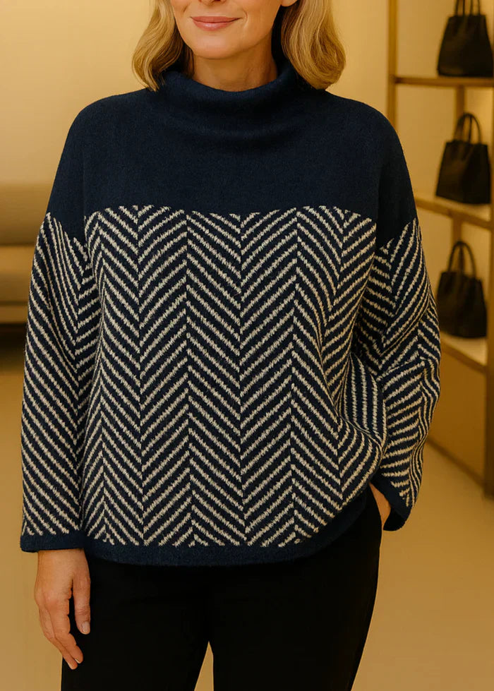Malene | Suéter elegante de cuello alto para mujer